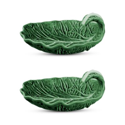 Cabbage Leaf with Curvature, Set of 2