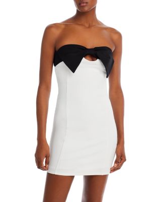 FORE - Strapless Bow Mini Dress