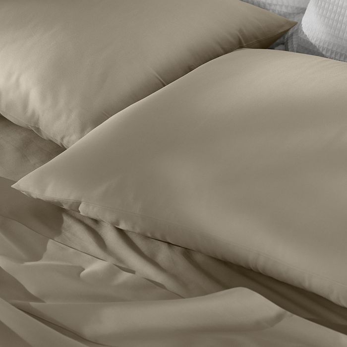 Shop Boll & Branch Signature Organic Cotton Hemmed Pillowcase Set, Standard In Oak