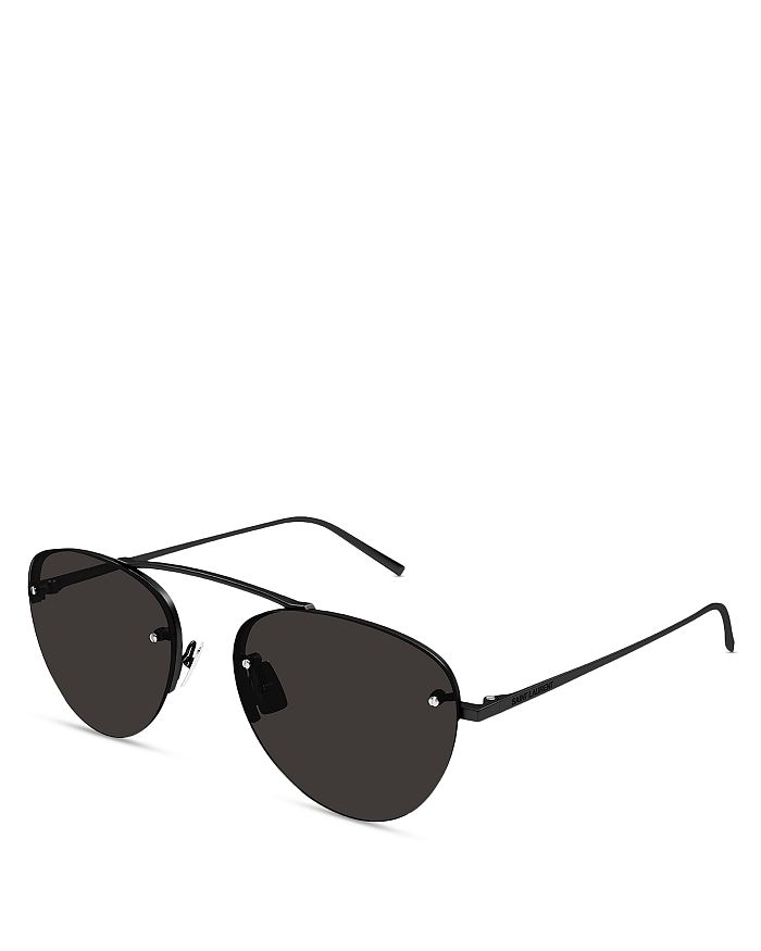 Saint Laurent High Bridge Round Sunglasses, 55mm