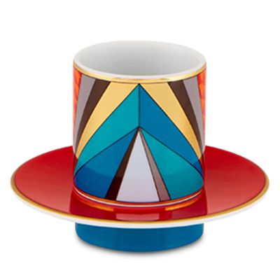 Futurismo Espresso Cups and Saucers, Service for 4