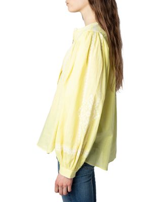 Tigy Embroidered Cotton Blouse