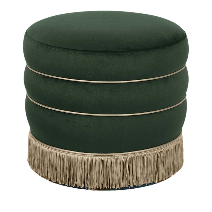TOV Furniture Lakka Velvet Ottoman Bloomingdale's