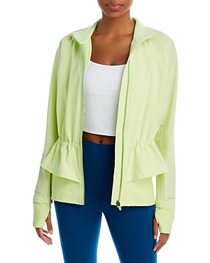 Sweaty Betty Fast Lane Running Jacket In Pomelo Green