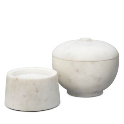 Bennett Marble Storage Bowl with Lid - Medium