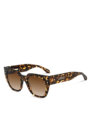 Shop Isabel Marant Cat Eye Sunglasses, 53mm In Havana/brown Gradient