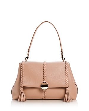 Penelope Medium Leather Flap Shoulder Bag