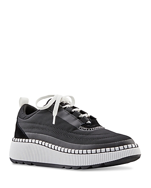 Shop Cougar Women's Sayah Platform Wedge Sneakers In Black/white