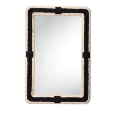Bloomingdale's Contrast Jute Rectangle Mirror