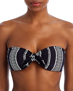 Luchia Printed Bandeau Bikini Top
