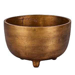 Jamie Young Relic Small Footed Bowl In Brass