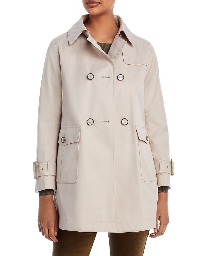 Herno Monogrammed Double-Breasted Trench Coat | Bloomingdale's