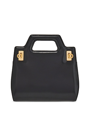 Ferragamo Wanda Mini Leather Top Handle Bag