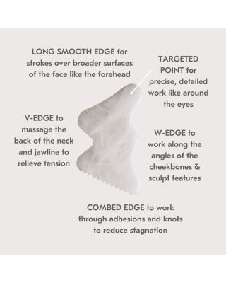 The Vitality Qi White Jade Gua Sha Sculpting Tool