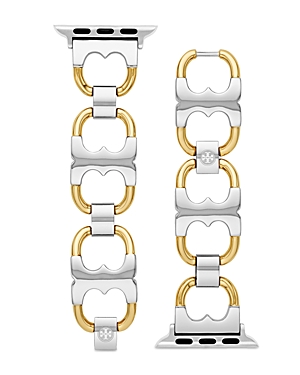 Tory Burch Two-tone Stainless Steel Gemini Link Bracelet For Apple Watch 38mm/40mm In Two-tone