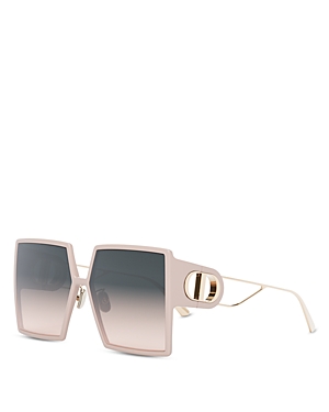 Dior 30montaigne Su Oversized Square-frame Acetate And Gold-tone Sunglasses In Pink/gray Gradient