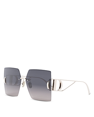 Dior Cd Rimless Square Metal Sunglasses In Gray Gradient