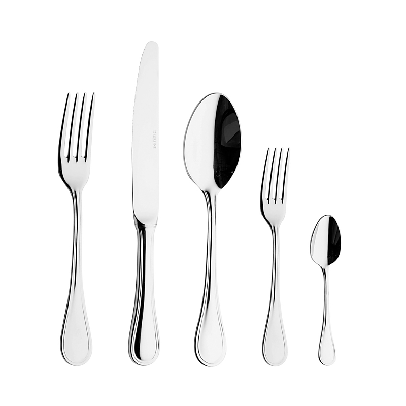 Shop Degrenne Paris Verlaine 5 Piece Place Setting In Silver
