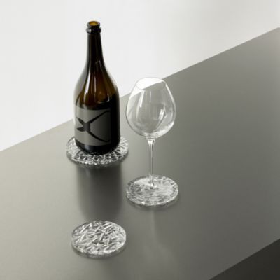 Orrefors Carat Large Crystal Coaster 