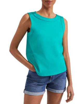 ホブズ HOBBS MADDY TOP （ARUBA GREEN） HOBBS Maddy Cotton Tops in Aruba Green | endource