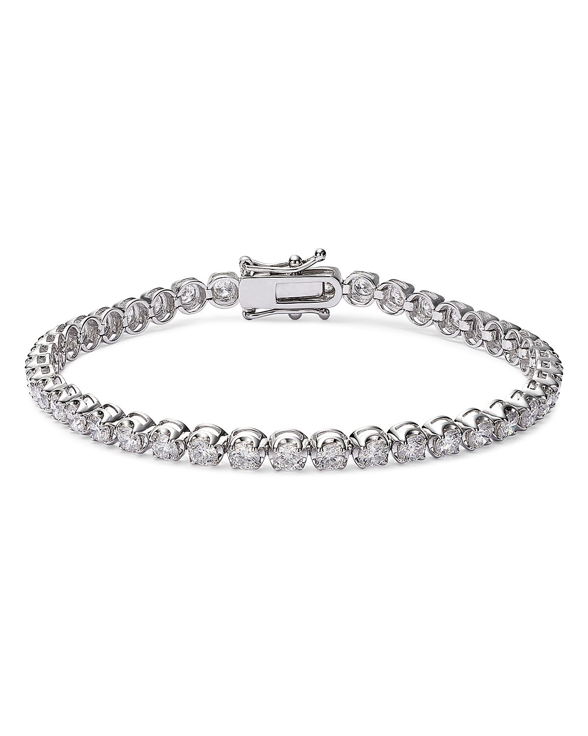 Bloomingdale's Fine Collection Certified Colorless Diamond Tennis Bracelet