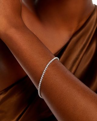 Certified Colorless Diamond Tennis Bracelet in 14K White Gold 2.0 ct. t.w 