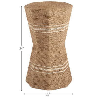 Long Key Octagonal Accent Table