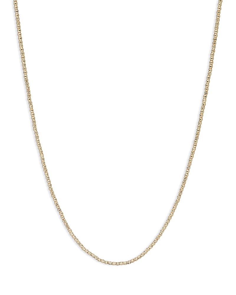 Adina Reyter 14k Yellow Gold Small Textured Bead Link Statement Necklace, 15-16 In Gold