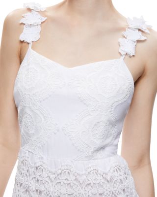 Alice and Olivia Alora Lace Inset Maxi Dress | Bloomingdale's