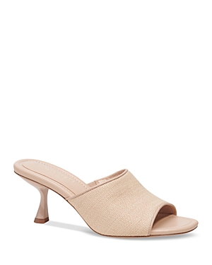 Kate Spade Malibu Summer Raffia Slide Sandals In Beach Sand