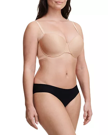 shop Chantelle Lucie Lace Demi Memory Foam T-shirt Bra