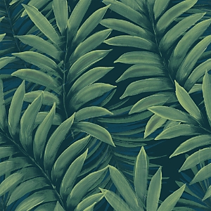 Shop Tempaper Palm Leaves Peel And Stick Wallpaper In Green