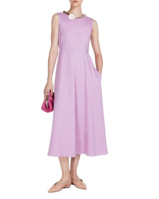 white a line dresses for women Confête - Yvette Lace A-Line Midi Engagement Photos Dress main image 0