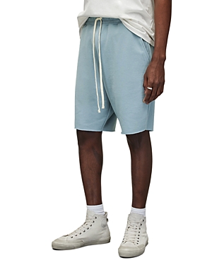 Shop Allsaints Helix Sweat Shorts In Still Blue