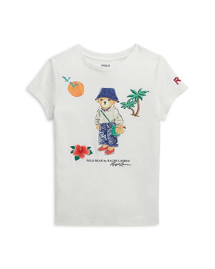 Ralph Lauren Girls Cotton Graphic Tee Little Kid Bloomingdale s