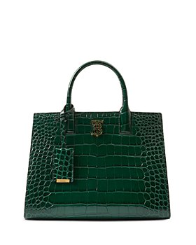 Burberry - Frances Croc Embossed Leather Mini Handbag
