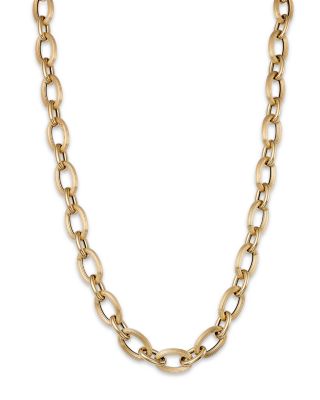 Alberto Amati - 14K Yellow Gold Fancy Oval Open Link Chain Necklace, 18"