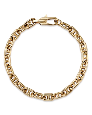 14K Yellow Gold Mariner Link Chain Bracelet