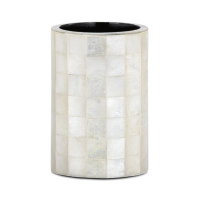 Capiz Brush Holder