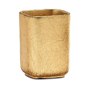 Labrazel Ava Gold Tone Brush Holder In Gold Leaf