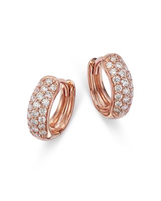 Diamond Mini Pav&eacute; Hoop Earring Collection in 14K Gold, .35 tcw  