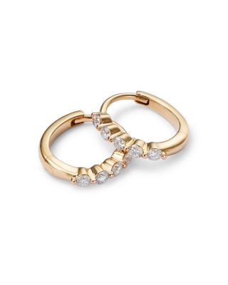 Diamond Mini Hoop Earring Collection in 14K Gold, 0.25 tcw  