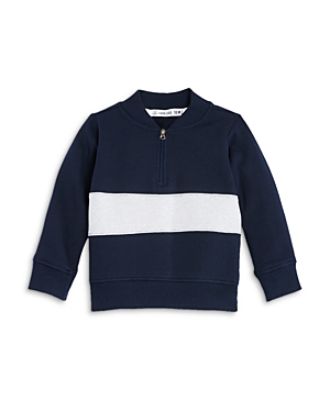 Sovereign Code Boys' Quarter Zip Colorblocked Pullover Sweatshirt - Baby In Navy