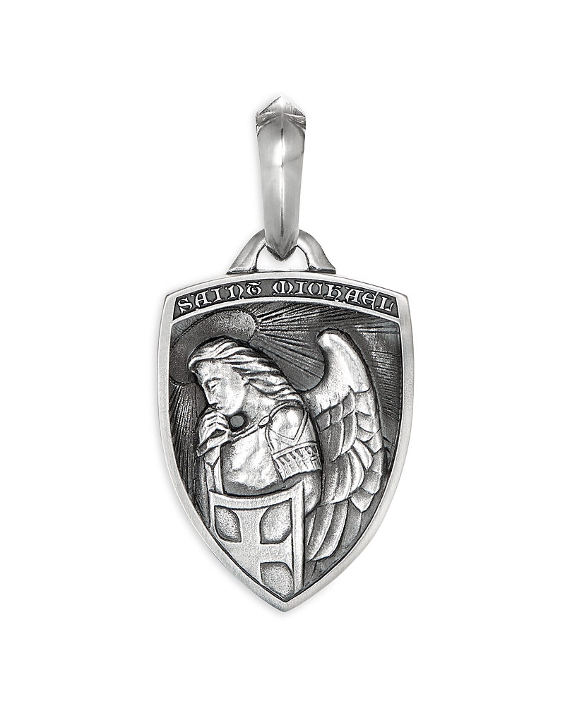 David Yurman Men's St. Michael Amulet in Sterling Silver, 26mm · OS
