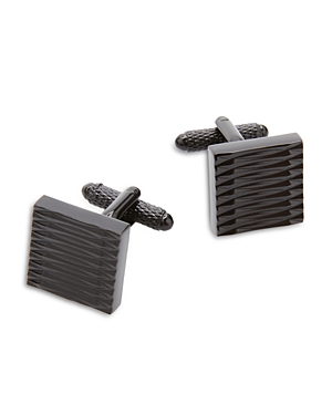 The Men's Store At Bloomingdale's Multi Lines Square Cufflinks - 100% Exclusive In Black