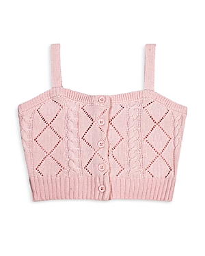 Katiejnyc Girls' Tween Claire Sweater Cami - Big Kid In Baby Pink