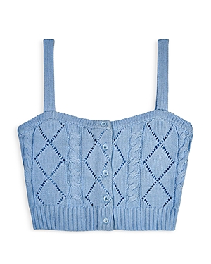 Katiejnyc Girls' Tween Claire Sweater Cami - Big Kid In Baby Blue