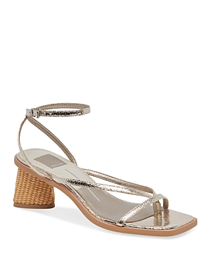 Dolce Vita Banita Ankle Strap Sandal In Light Gold