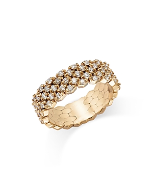 Bloomingdale's Diamond Mesh Ring In 14k Yellow Gold, 1.0 Ct. T.w. - 100% Exclusive