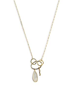 Argento Vivo Circle & Mother of Pearl Pendant Necklace in 18K Gold Plated Sterling Silver, 22